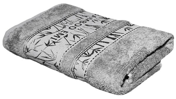 Brisača bambus siva 50x100 cm EMI