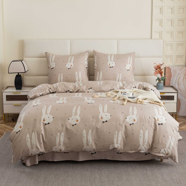 Posteljnina iz mikrovlaken WHITE RABBIT, bež Dimenzije posteljnine: 70 x 90 cm | 140 x 200 cm