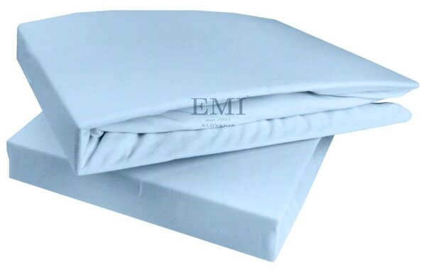 Svetlo modra superstretch posteljnina, Ponjava 90 (100)x200