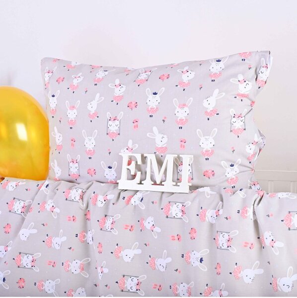 Otroška bombažna posteljnina Rabbits EMI, Otroški set 90x130 + 45x65