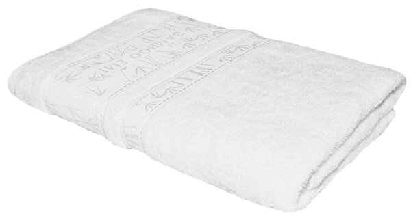 Kopalna brisača bambus bela 70x140 cm EMI