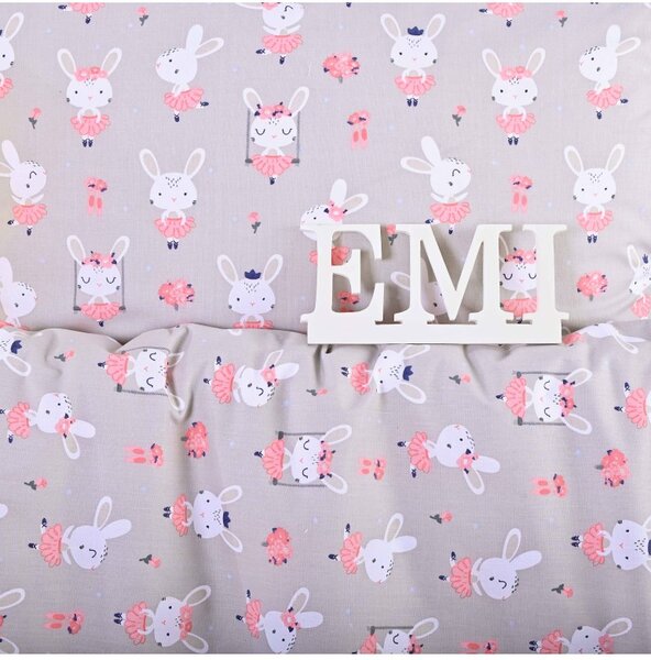 Otroška bombažna posteljnina Rabbits EMI, Otroški set 90x130 + 45x65
