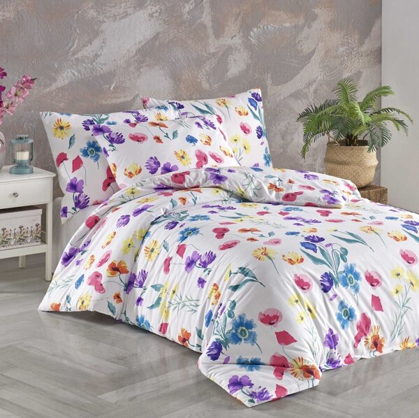 BOMBAŽNA POSTELJNINA GARDENA EMI, Francoski set1 200x220 + 2x (70x90)