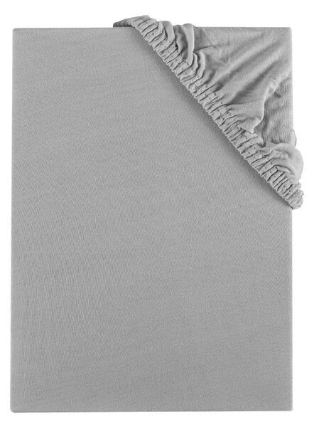 Posteljna rjuha siva jersey EMI, Otroška rjuha 60x120