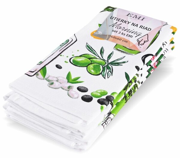 Kuhinjske krpe Olive Oil set 3 kosi EMI
