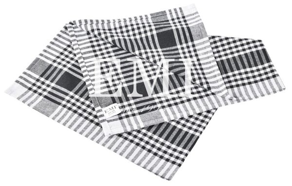 Črn set 3 kuhinjskih krp EMI