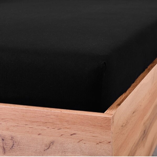 Posteljna rjuha črna jersey EMI, Otroška rjuha 60x120
