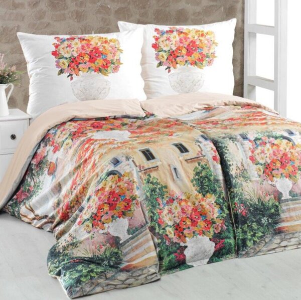 Bombažne rjuhe 3D Provence, Standardni enojni posteljni komplet vključuje 1x 140x200 + 1x 70x90
