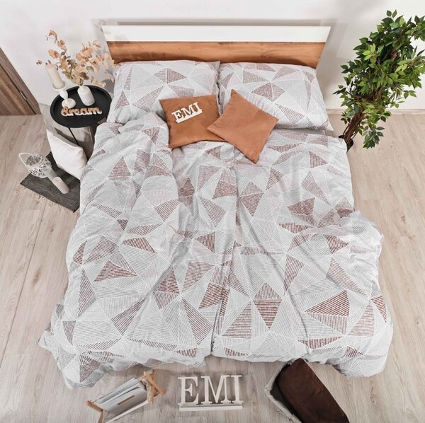 BOMBAŽNA POSTELJNINA MEGAN EMI, Francoski set1 200x220 + 2x (70x90)