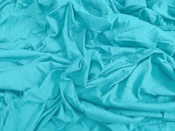 Jersey rjuha HIGHFIT turkizna 90 x 200 cm