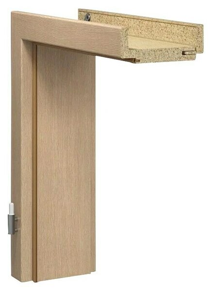 GetaDoor Aperto Podboj za vrata Cappuccino GA11 (850 x 2.000 mm, Debelina stene: 12,5 cm, Smer odpiranja: Levo, Srebrni hrast)
