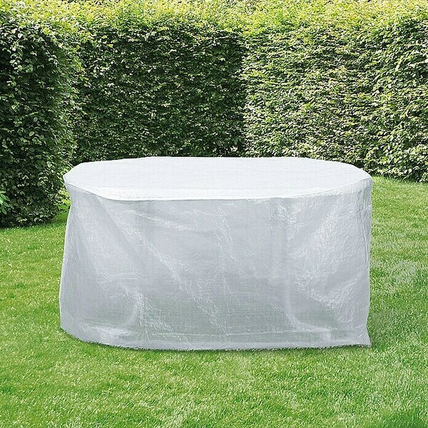 Sunfun Classic Zaščitna prevleka za vrtno mizo (Do x Š x V: 170 x 140 x 83 cm, Preja iz PE traku, 90 g/m², Prozorna)