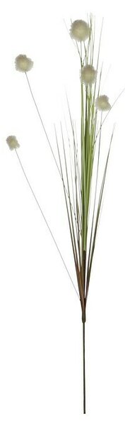 Umetna roža trava (Višina: 84 cm, Bele barve, Plastika)