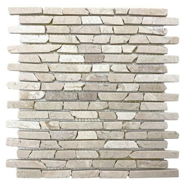 Mozaična ploščica MOS BRICK 105 (30,5 x 30,5 cm, Bež barve, Mat)