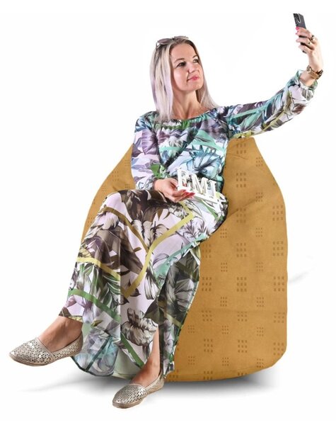 Sedežna vreča hruška semiša Relax EMI