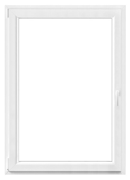 PVC okno (100 x 140 cm, Smer odpiranja: Levo, Bela)