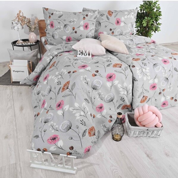 Posteljnina krep Kayla EMI, Standardni enojni posteljni komplet vključuje 1x 140x200 + 1x 70x90