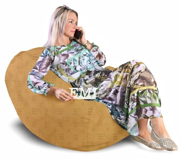 Sedežna vreča hruška semiša Relax EMI
