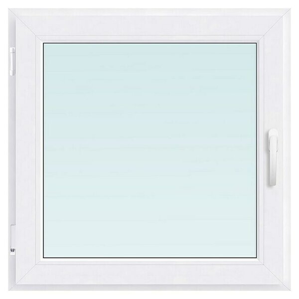 PVC okno brez kljuke (60 x 60 cm, Smer odpiranja: Levo, Vgradna globina: 60 mm)