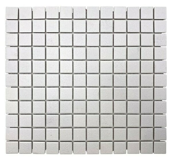 Mozaična ploščica kvadrat Uni AT101 (32,6 x 30 cm, Bele barve, Mat)