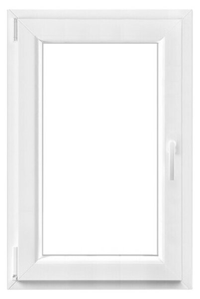 PVC okno (60 x 90 cm, Smer odpiranja: Levo, Bela)
