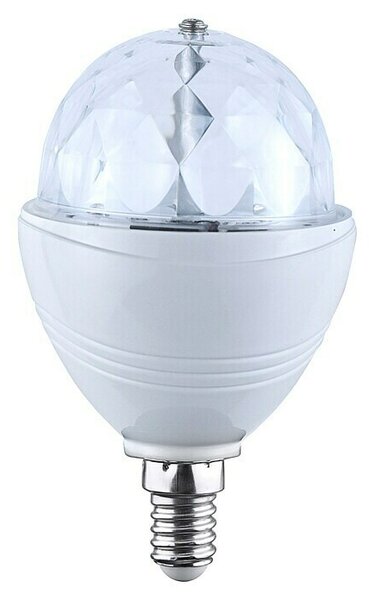 LED svetlobni vir v obliki disko krogle (E14, Ni mogoče zatemniti, RGBW, 180 lm, 3 W)