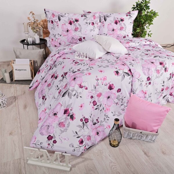 Posteljnina Nelly saten EMI, Standardni enojni posteljni komplet vključuje 1x 140x200 + 1x 70x90