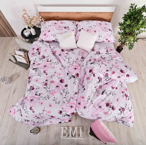 Posteljnina Nelly saten EMI, Standardni enojni posteljni komplet vključuje 1x 140x200 + 1x 70x90