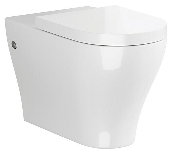 Camargue San Francisco Stoječi WC (Izpiranje brez roba, WC odtok: Vodoravno, Bele barve)
