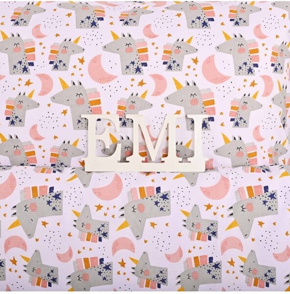 Otroška bombažna posteljnina Unicorn EMI, Otroški set 90x130 + 45x65