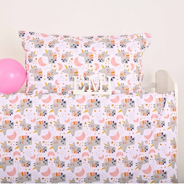 Otroška bombažna posteljnina Unicorn EMI, Otroški set 90x130 + 45x65