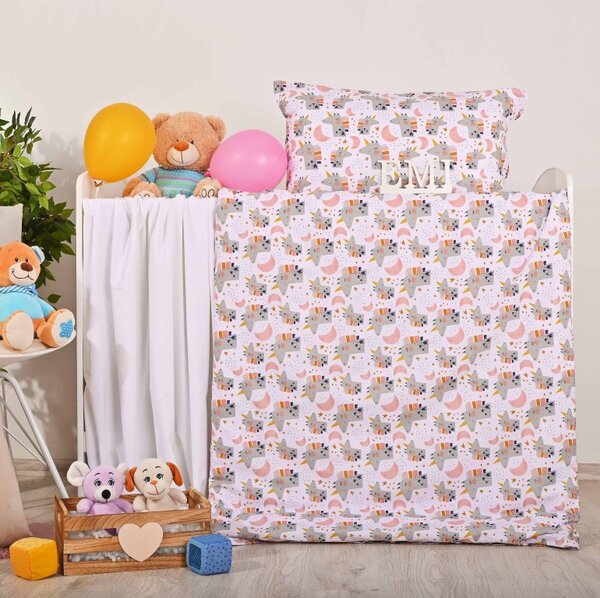 Otroška bombažna posteljnina Unicorn EMI, Otroški set 90x130 + 45x65