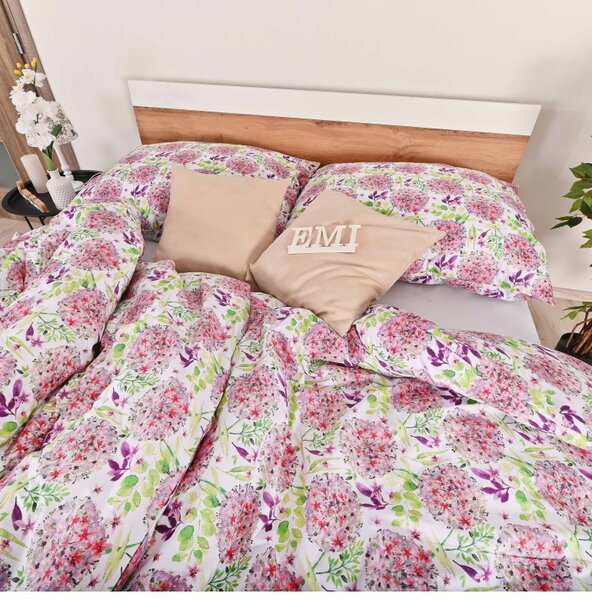 BOMBAŽNA POSTELJNINA CINDY EMI, Standardni enojni posteljni komplet vključuje 1x 140x200 + 1x 70x90