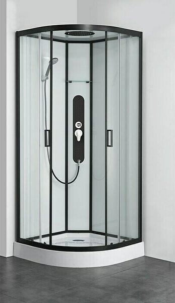 Sanotechnik Kompletni tuš Sky (Upognjene oblike, 90 x 90 x 225 cm)