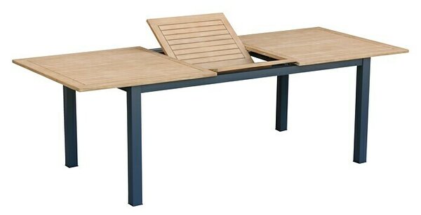 Sunfun Carina Vrtna miza (Do x Š x V: 180 x 100 x 75 cm, Akacija, Jeklo, Pravokotna, Teak barve)