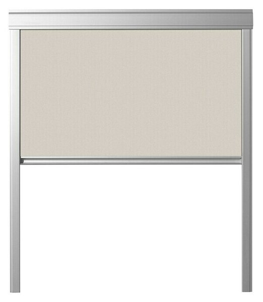 Zatemnitveni rolo DUA (Ustrezno za: Strešno okno 78 x 118 cm, Solid Elements strešno okno, Velux strešno okno, Fakro strešno okno, Bež barve, 78 x 188 cm)