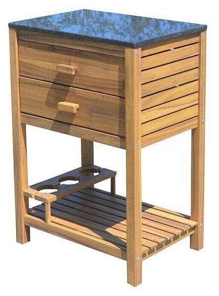 Sunfun Lesena omarica (Do x Š x V: 52 x 60 x 87 cm, Les)