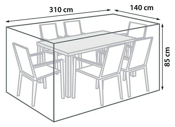 Sunfun Zaščitna prevleka za sedežno garnituro (Do x Š x V: 310 x 140 x 85 cm, Poliester, 160 g/m²)