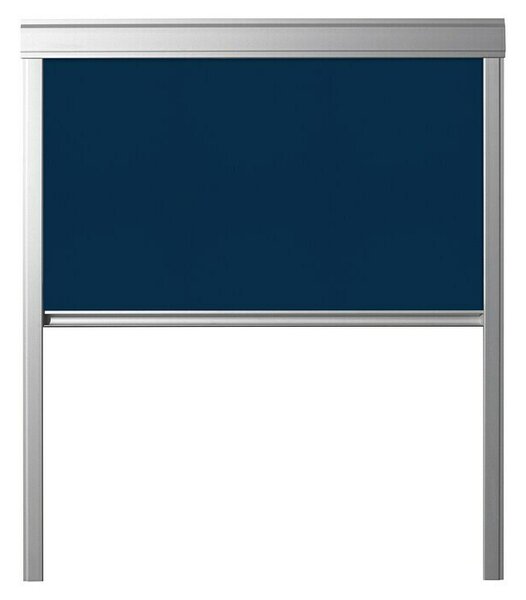 Zatemnitveni rolo DUA (Temno modre barve, 55 x 78 cm, Ustrezno za: Strešno okno 55 x 78 cm, Solid Elements strešno okno, Velux strešno okno, Fakro str