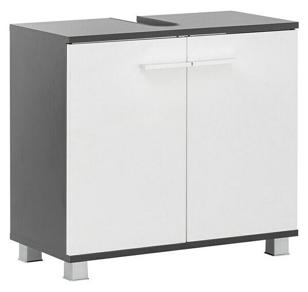 Riva Podumivalniška omara Stable (65 x 32,5 x 60 cm, Antracitne barve, Bele barve)