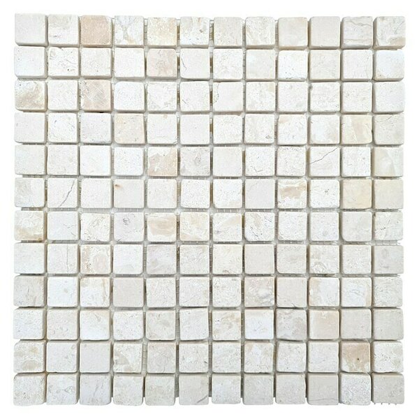 Mozaična ploščica kvadrat Uni MOS TN23W (30,5 x 30,5 cm, Krem barve, Mat)