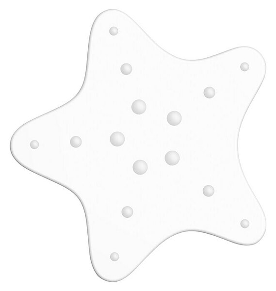 Diaqua Protizdrsna podloga Minis Starfish (5 kos, PVC, Bele barve)