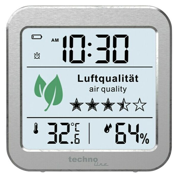 Technoline Monitor kakovosti zraka WL1020 (Digitalni zaslon, 82 x 25 x 82 mm)