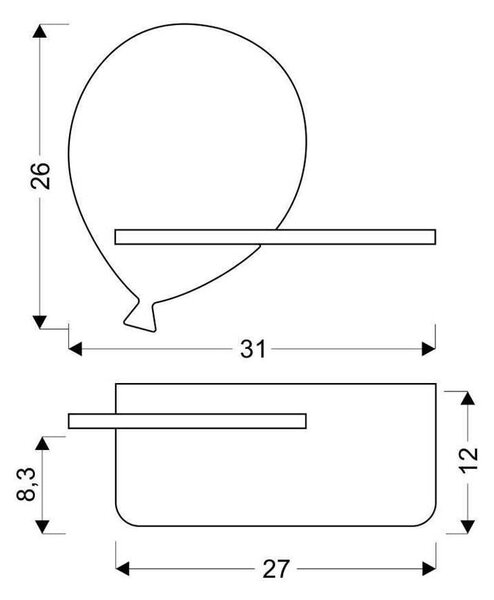 Rumena otroška svetilka Balloon – Candellux Lighting