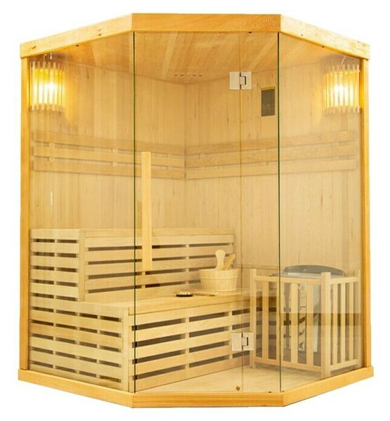 Sanotechnik Finska savna Tallinn (Do x Š x V: 150 x 150 x 200 cm, 6 kW)