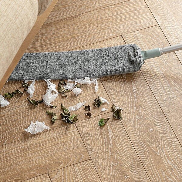 Okrogel brisalec prahu s teleskopskim ročajem 84-250cm + ploščat brisalec