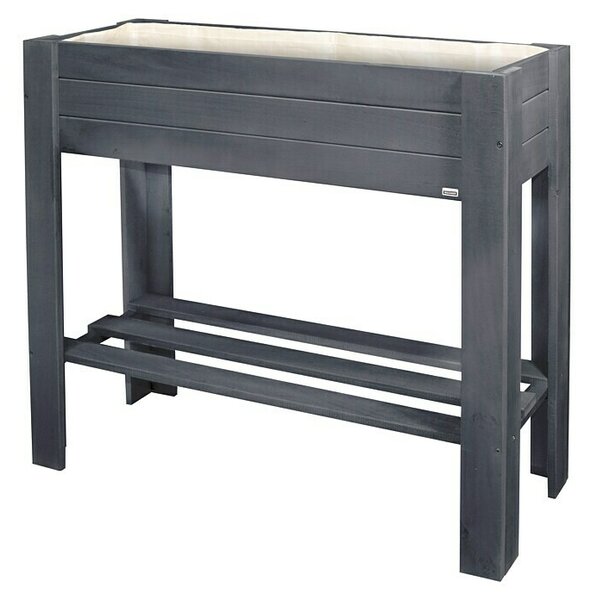 Wagner System GreenFamily Visoka greda GreenBOX light (83 x 34,5 x 70 cm, Les, Antracitne barve)