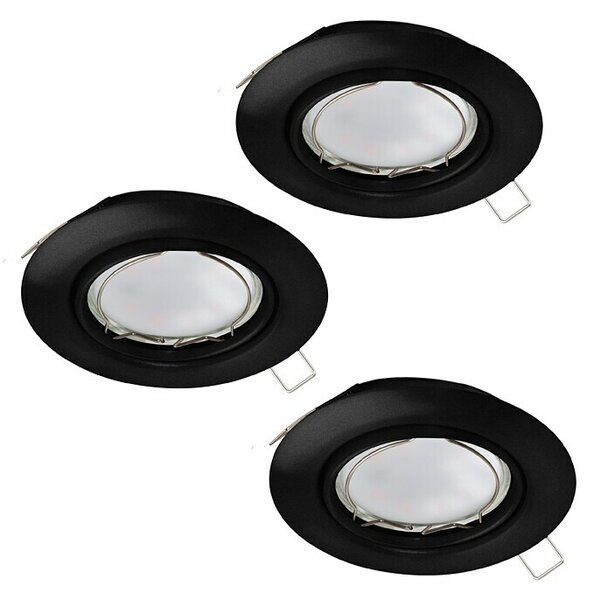 Eglo LED vgradna svetilka Peneto (Toplo bela, Premer: 8,7 cm, 3 kos)