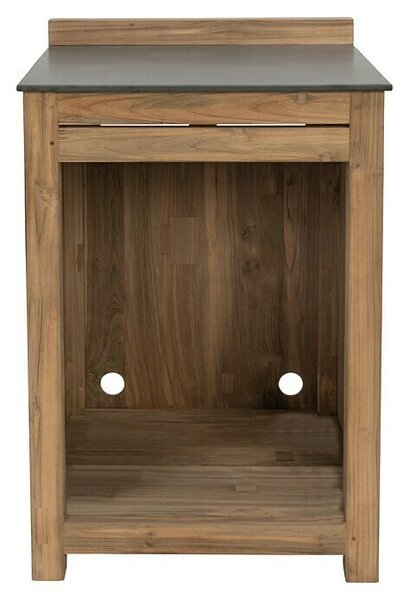 Sunfun Zoe Modul za letno kuhinjo večnamenski regal (Rjave barve, Š x G x V: 67,5 x 63 x 92 cm, Tikovina)