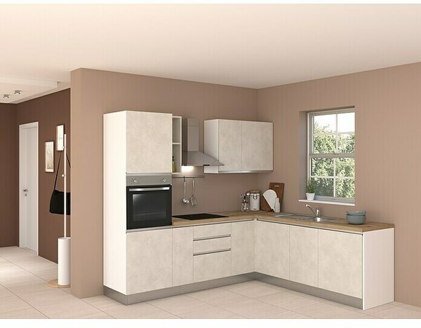 Marinelli Cucine Predsestavljena kotna kuhinja Marina (Š x G: 250 x 225 cm, Z električnimi napravami)